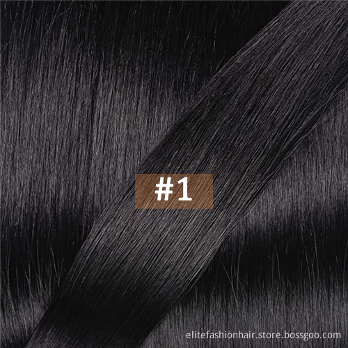 100% remy Virgin human hair Extensions Silky straight Stick I tip Hair Extension double drawn Pre Bonded I Tip Hair Extensions